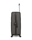 Lot de 3 valises en ABS Eleonor marron foncé - 75 x 47 x 29 cm
