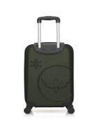 Valise cabine XXS en ABS Eleonor vert foncé - 46 x 32 x 20 cm