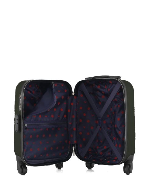 Valise cabine XXS en ABS Eleonor vert foncé - 46 x 32 x 20 cm