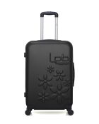Set mit 3 schwarzen ABS-Koffern Eleonor — 65 x 41 x 26 cm