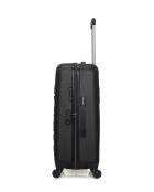 Set mit 3 schwarzen ABS-Koffern Eleonor — 65 x 41 x 26 cm