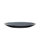 Lot de 6 assiettes plates en verre Slate noir - D.25 cm