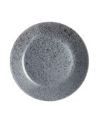 Lot de 6 assiettes à dessert en verre Slate noir - 18 cm