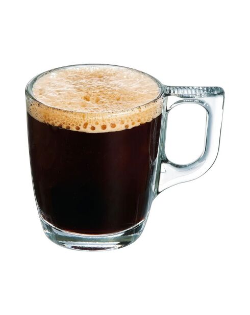 Lot de 6 tasses en verre Nuevo transparent - 9 cl