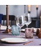 Lot de 4 verres à eau Salzburg bleu - 30 cl