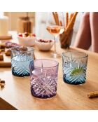 Lot de 4 verres à eau Salzburg bleu - 30 cl
