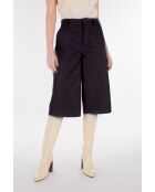 Mili Waxy zwarte leren broek
