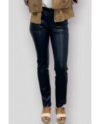 Marineblauwe leren broek van Hypnos