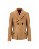Hecate Waxy beige leren jas