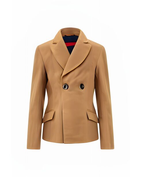 Hecate Waxy beige leren jas