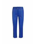 Hypnos blauwe gebreide leren broek