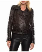 Perfect F Full Pyt zwarte leren jas