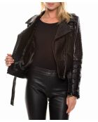 Perfect F Full Pyt zwarte leren jas