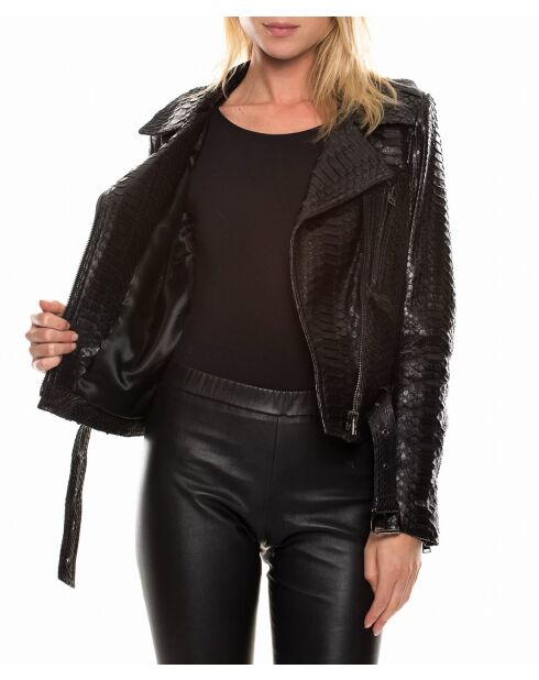 Perfect F Full Pyt zwarte leren jas