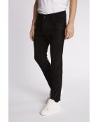 Francesco Str Vel zwarte fluwelen broek