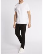 Francesco Str Vel zwarte fluwelen broek