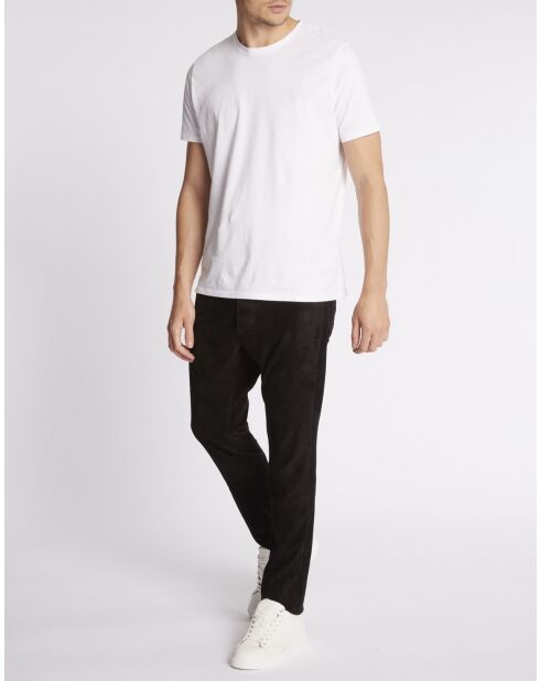 Francesco Str Vel zwarte fluwelen broek