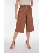Mili Waxy camel leren broek