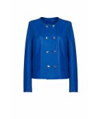 Majorelle Rixie Waxy blauwe leren jas