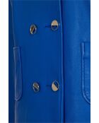 Majorelle Rixie Waxy blauwe leren jas