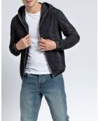 Fluwelen jack Paulo marineblauw