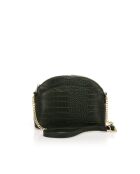 Vian Schultertasche aus Kalbsleder im Kroko-Stil, 23 x 18 x 8 cm, Grün