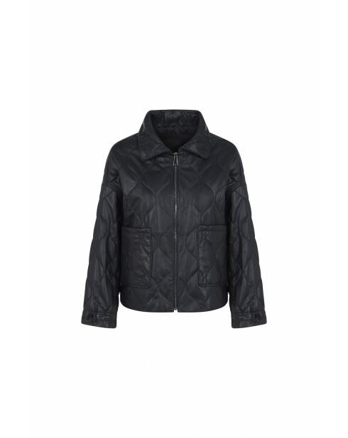 Zwarte leren jas Erie