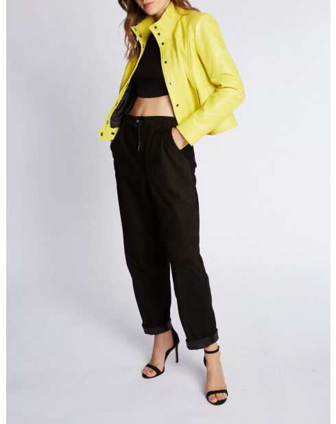 Rivka Vel zwarte fluwelen broek