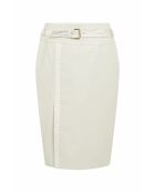 Filipa Pyt witte leren rok