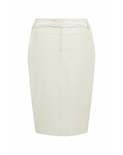 Filipa Pyt witte leren rok