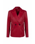 Hecate Waxy rode leren jas
