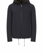 Veste en tissu/peau lainée Yves bleu marine