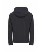Veste en tissu/peau lainée Yves bleu marine