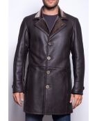 Cappotto 3/4 in montone marrone Jones Thr