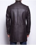 Cappotto 3/4 in montone marrone Jones Thr