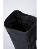 Mochila Carla de piel de becerro granulada azul - 35 x 40 x 10 cm