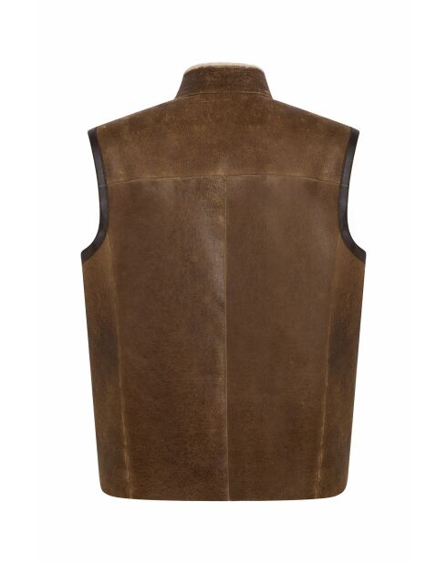 Arti Df bruin vest van schapenvacht