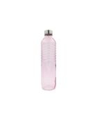 Botella de vidrio coloreado Gloupop rosa - 1.2 L