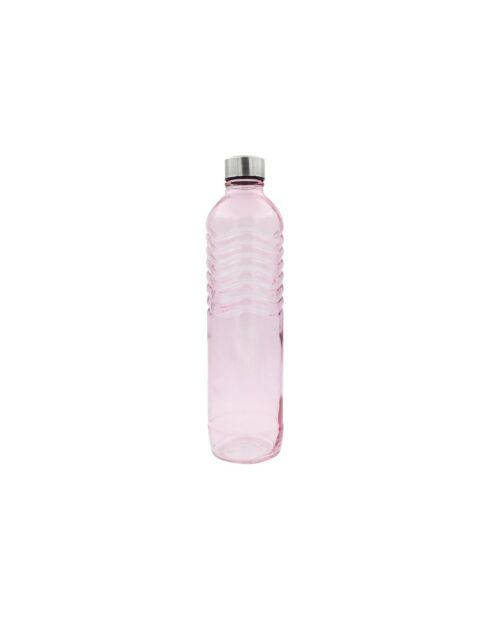 Bouteille en verre coloré Gloupop rose - 1.2 L