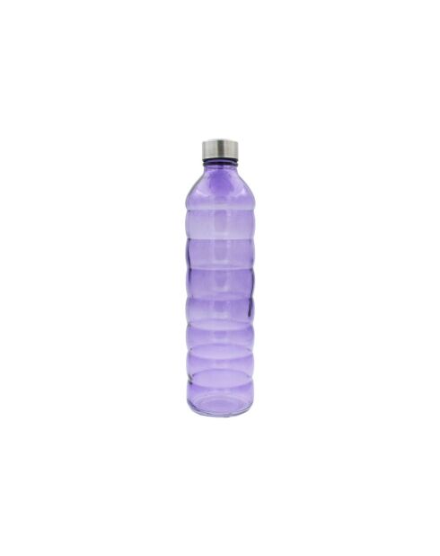 Bouteille en verre coloré Gloupop violette - 1.2 L