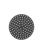 Tapis de cuisson rond en silicone Airfryer gris - D.19,5x2 cm
