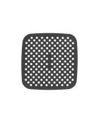 Tapis de cuisson carré en silicone Airfryer gris - 18,5x18,5 cm