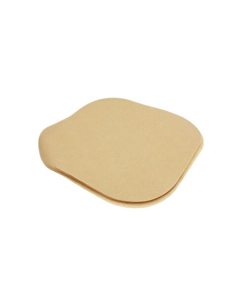 Lot de 50 feuilles de cuisson carrées Airfryer beige - 23x2 cm