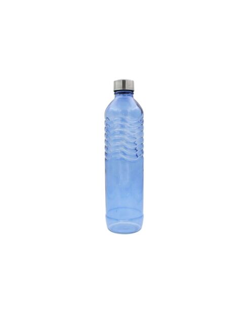 Bouteille en verre coloré Gloupop bleue - 1.2 L