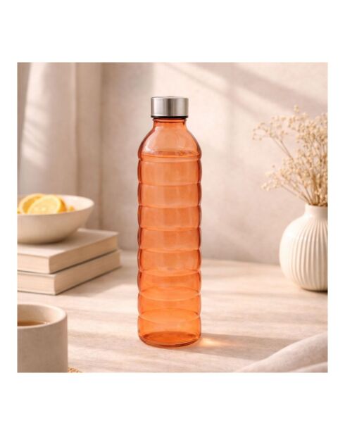 Gloupop oranje glazen fles - 1,2 L