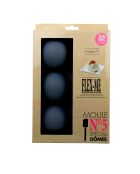 Plaque moule pour 6 grands dômes en silicone grise - 25x17 cm