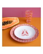 Lot de 6 petites assiettes en porcelaine Zoela multicolore - D.20x2,5 cm