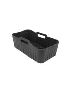 Moule rectangulaire en silicone Airfryer gris - 21x13x9 cm