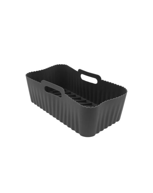 Moule rectangulaire en silicone Airfryer gris - 21x13x9 cm