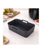 Moule rectangulaire en silicone Airfryer gris - 21x13x9 cm